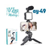 Video Making KIT AY-49 Vlogging Tripod image 0
