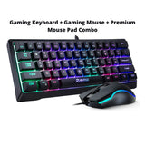 Hiwings 60% Gaming Keyboard , Mouse and Mousepad Combo image 0