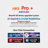 HK9 PRO Plus Smart Watch AMOLED Series 9 White image 1