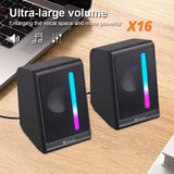 KISONLI X16 Wired Speaker USB RGB image 0