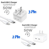 iPhone 14 pro power adapter 2 port (High copy) image 0