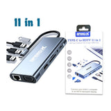 Speed-X 11 in 1 Multiport Type C USB-A HDMI image 0