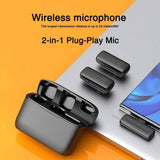 J13 Type C Dual Wireless Microphone with Charging Case image 0