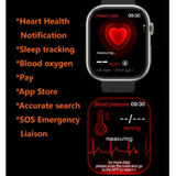 HK9 PRO Plus Smart Watch AMOLED Series 9 White image 2